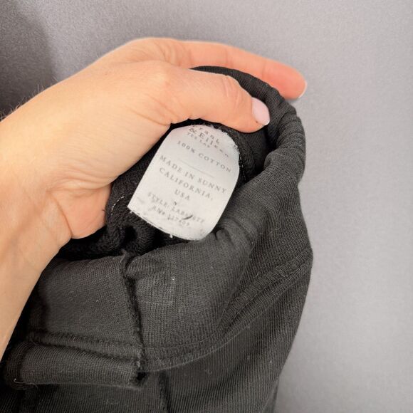 Frank & Eileen Eamon Pants Womens L Black Jogger Triple Fleece Minimal Comfort - Picture 6 of 6